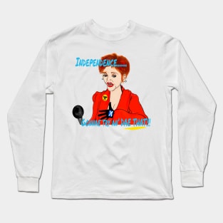 Scottish Independence. NICOLA STURGEON CARTOON. Long Sleeve T-Shirt